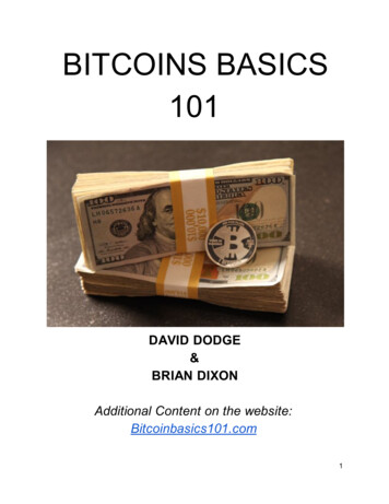 BITCOINS BASICS 101