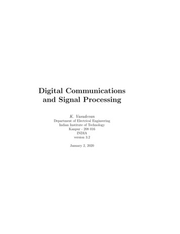 Digital Communications And Signal Processing