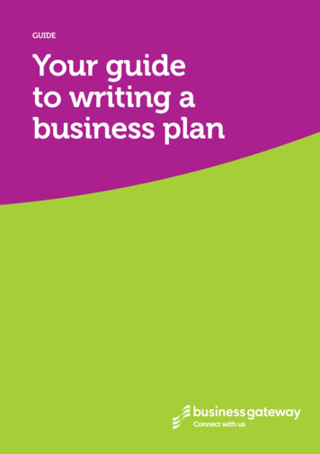GUIDE Your Guide To Writing A Business Plan