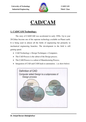 1. CAD/CAM Technology