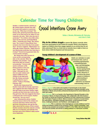 Calendar Time For Young Children - Naeyc 