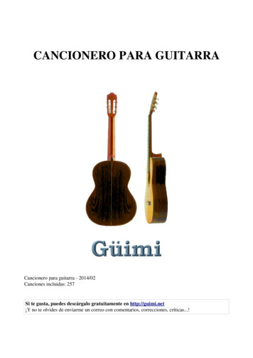 Cancionero Para Guitarra - 2014/02