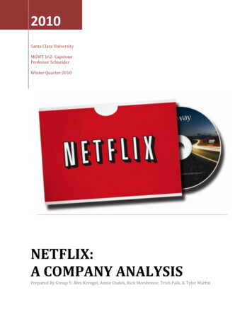 Netflix: A Company Analysis - WordPress 