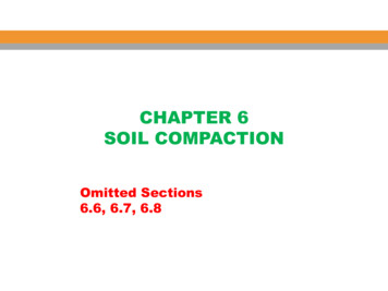 CHAPTER 6 SOIL COMPACTION