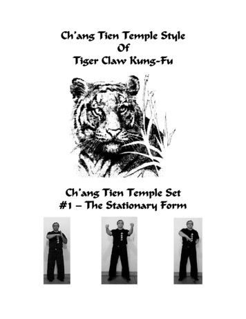 Ch’ang Tien Temple Style Of Tiger Claw Kung-Fu