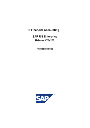 FI Financial Accounting SAP R/3 Enterprise
