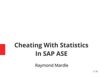 Cheating With Statistics In SAP ASE - Lumphanan 