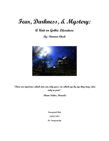 Fear, Darkness, & Mystery - Peter Smagorinsky