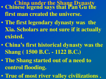 China Under The Shang Dynasty