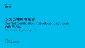 DevNet Certification / Developer.cisco