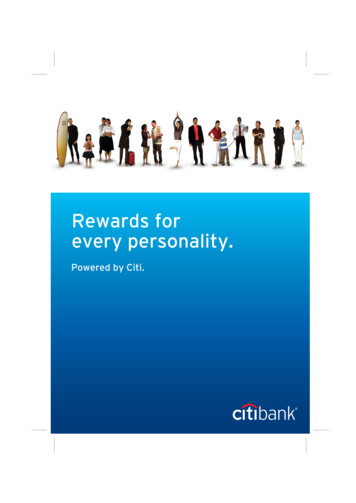 Rewards For Every Personality. - Citibank