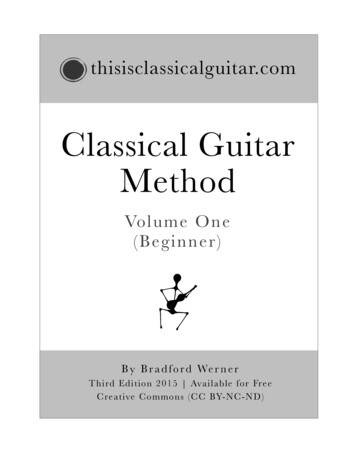 Classical Guitar Method - WordPress 