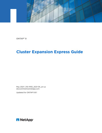 Cluster Expansion Express Guide - NetApp