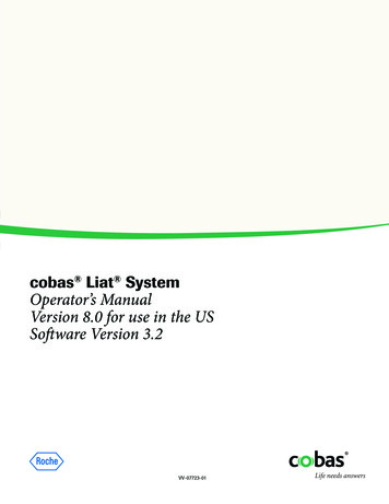 Operator S Manual Version 8.0 For Use In The US