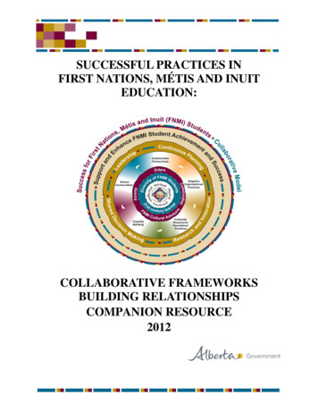 SUCCESSFUL PRACTICES IN FIRST NATIONS, MÉTIS AND INUIT .