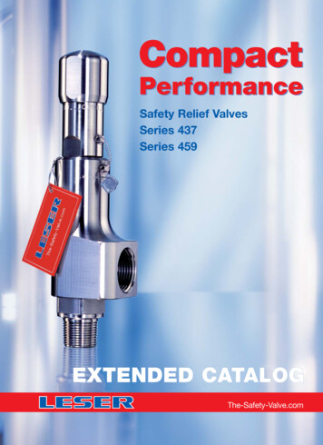 Safety Relief Valves Series 437 Series 459