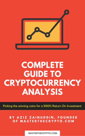 COMPLETE GUIDE TO CRYPTOCURRENCY ANALYSIS