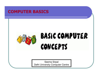 Computer Basics - VFU
