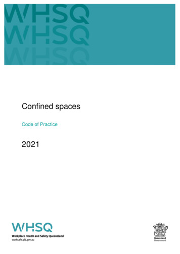 Confined Spaces Code Of Practice 2021 - WorkSafe.qld.gov.au