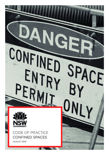 CONFINED SPACES - SafeWork NSW