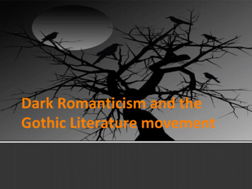 Gothic Literature Movement Dark Romanticism And The