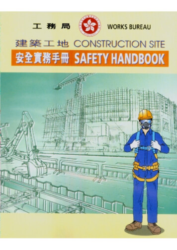 CONSTRUCTION SITE SAFETY HANDBOOK For