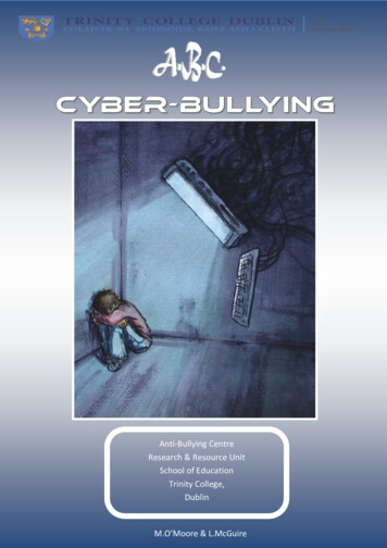 Cyber-Bullying - St. Mary's Enfield Parents Association