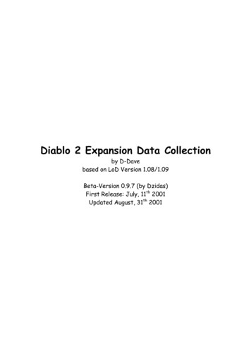 Diablo 2 Expansion Data Collection
