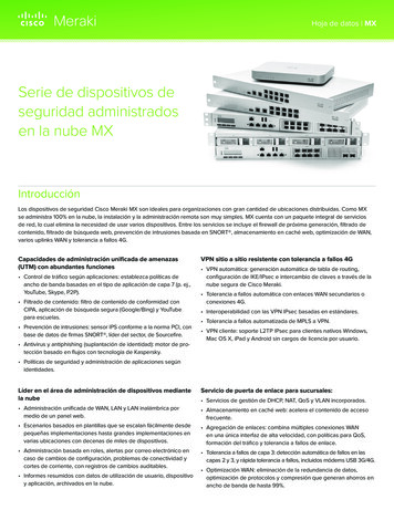 Serie De Dispositivos De Seguridad Administrados En La Nube MX