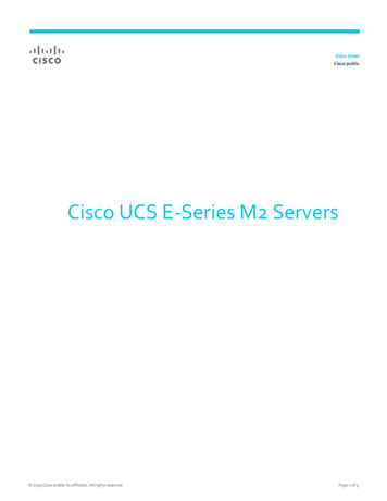 Cisco UCS E-Series M2 Servers Data Sheet