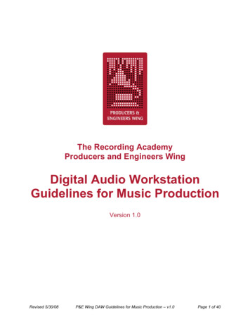 Digital Audio Workstation Guidelines For Music Production