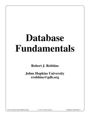Database Fundamentals - ESP