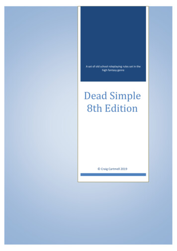 Dead Simple 8th Edition