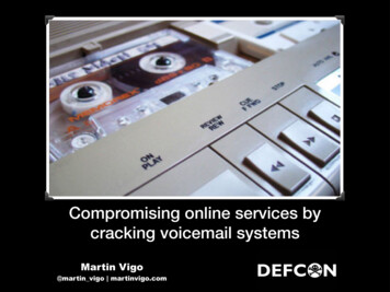 Compromising Online Services By Cracking Voicemail Systems