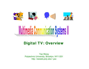 Digital TV: Overview - NYU Tandon School Of Engineering