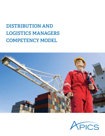 Distribution And Logistics Managers Competency Model