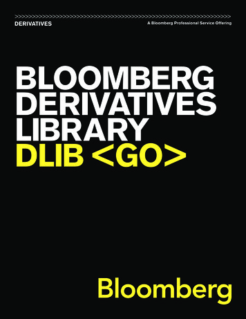 BLOOMBERG DERIVATIVES LIBRARY DLIB GO 