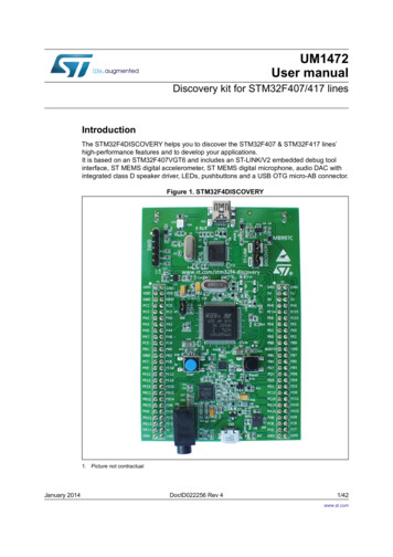 Discovery Kit For STM32F407/417 Lines