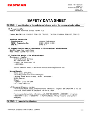 Material Safety Data Sheet - Blue Ocean Oil