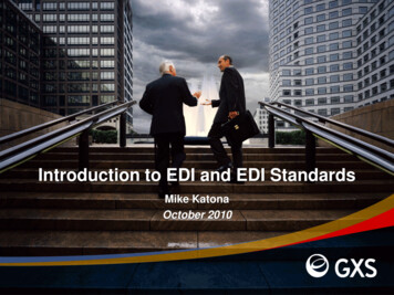 Introduction To EDI And EDI Standards - GXS 