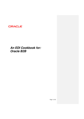 Oracle B2B EDI Cookbook