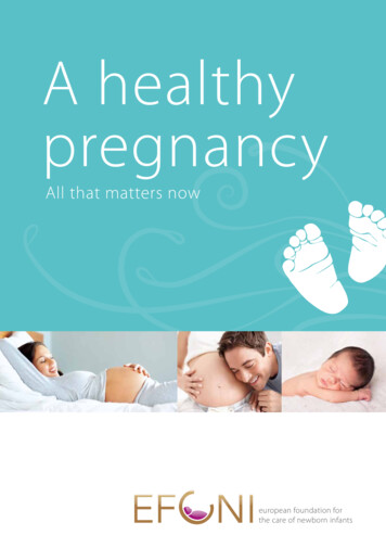 A Healthy Pregnancy - EFCNI