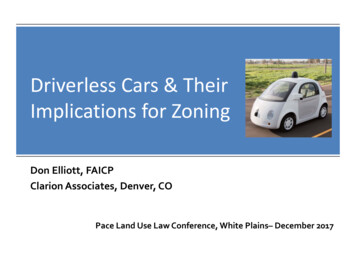 Driverless Cars Their Implications For Zoning