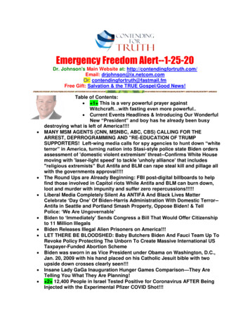 Emergency Freedom Alert--1-25-20 - Contending For Truth