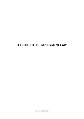 A GUIDE TO UK EMPLOYMENT LAW