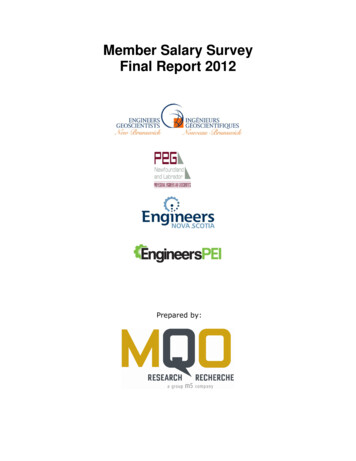 Member Salary Survey Final Report 2012 - Pegnl