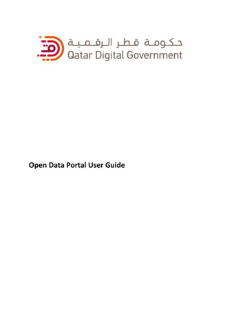 Open Data Portal User Guide