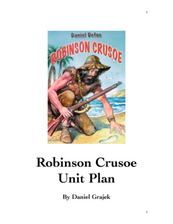 Robinson Crusoe Unit Plan - Weebly