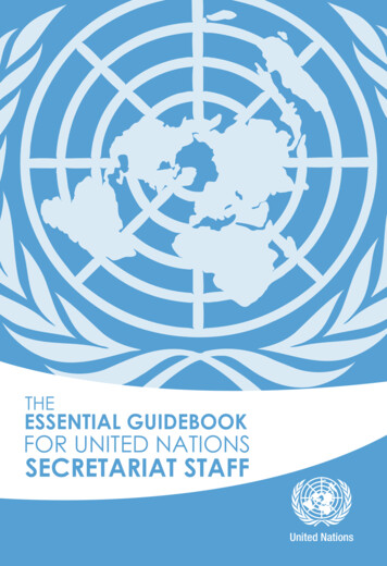 THE ESSENTIAL GUIDEBOOK FOR UNITED NATIONS SECRETARIAT 