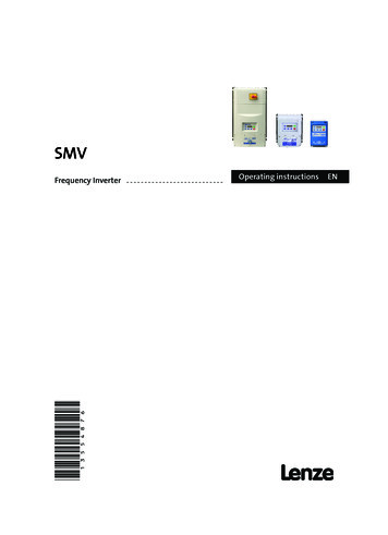 Operating Instructions ESV SMV Frequency Inverter - Lenze